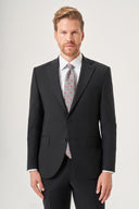Jakamen Men’s Suit – Wool Blend - Black