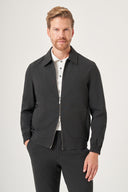 Jakamen Men’s Formal Suit – Zip Closure - Dark grey
