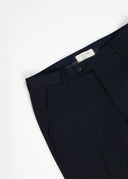 Formal Textured Comfort Fit Pants - Navy