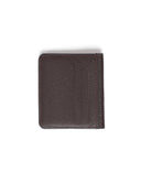 Card Holder with Snap Closure – Wrinkled Leather - Dark brown