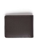 Trifold Wallet with ID Badge - Dark brown