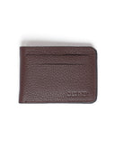 Cardholder – 100% genuine leather - Dark brown