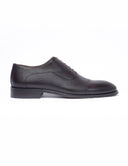 Oxford Shoes in Wrinkled Leather – PVC Sole - Dark brown