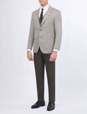 Slim-Fit 3-Piece Mismatched Suit - Olive
