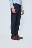 Formal Textured Pants - Navy