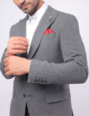 Men’s Slim-Fit classic blazer - Dark Grey