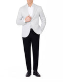 Slim-Fit Linen Blazer - Light olive