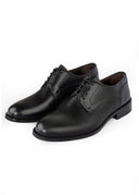 Essential Leather Derby Shoes — Everyday Elegance - Black