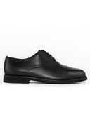 Deer Leather Derby Shoes — Premium Everyday Formal - Black
