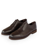 Deer Leather Derby Shoes — Premium Everyday Formal - Dark brown