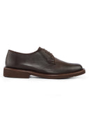 Deer Leather Derby Shoes — Soft Everyday Luxury - Dark brown