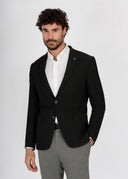 Two-Button Notch Lapel Suit – Slim Fit - Black