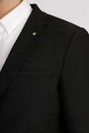 Two-Button Notch Lapel Suit – Slim Fit - Black