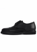 Semi-Textured Derby Shoes - Black