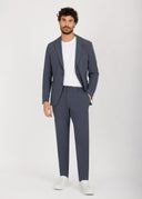 Notch Lapel Slim Fit Suit - Navy
