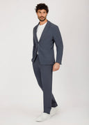 Notch Lapel Slim Fit Suit - Navy