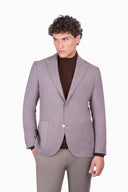 Wool Blend Double vent Blazer - Maroon
