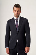 Jakamen Men’s Formal Suit – Vitale Barberis Wool - Dark navy