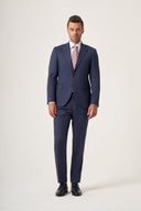 Jakamen Men’s Formal Suit – Vitale Barberis Wool - Navy