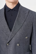 Jakamen Men’s Blazer with Peak Lapel M040 - Navy