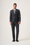 JAKAMEN Men’s Formal Suit – Vitale Barberis Wool - Dark Grey