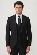 Jakamen Men’s Vest Suit – Matching Vest - Black