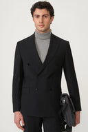 Jakamen Men’s Suit – Double Breasted - Black
