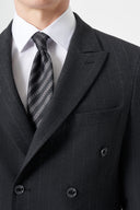 Jakamen Men’s Blazer with Peak Lapel M033 - Dark grey