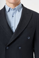 Jakamen Men’s Blazer with Peak Lapel M033 - Navy