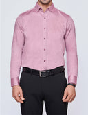 Slim-Fit Oxford Dress Shirt - Maroon