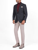 Men’s Wool Classic Blazer in Slim Fit - Navy