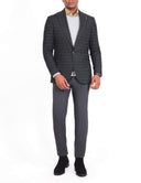 Men’s Wool Classic Blazer in Slim Fit - Olive