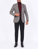 Men’s Wool Classic Blazer in Slim Fit - Dark Grey