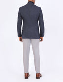 Slim-Fit Men’s Wool Blazer - Navy