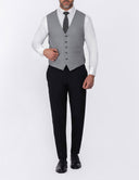 Mismatched Slim-Fit 3-Piece Suit - Light grey