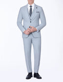 Slim-Fit 3-Piece Classic Suit - Light grey