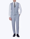 Slim-Fit 3-Piece Classic Suit - Light grey