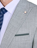 Slim-Fit 2-Piece Mismatched Suit - Light olive