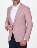 Slim-Fit Men’s Classic Blazer - Light maroon