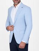 Slim-Fit Men’s Classic Blazer - Light blue