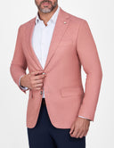Slim-Fit Men’s linen Classic Blazer - Maroon