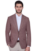 Slim-Fit Men’s Classic Blazer - Maroon
