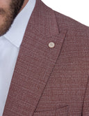 Slim-Fit Men’s Classic Blazer - Maroon