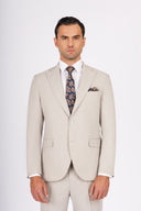 Slim Fit Suit - Beige