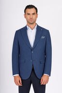 Slim Fit Blazer - Navy