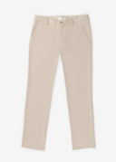 Classic Comfort Fit Plain Chino Pants - Beige