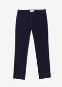 Classic Comfort Fit Plain Chino Pants - Navy