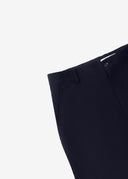 Classic Comfort Fit Plain Chino Pants - Navy