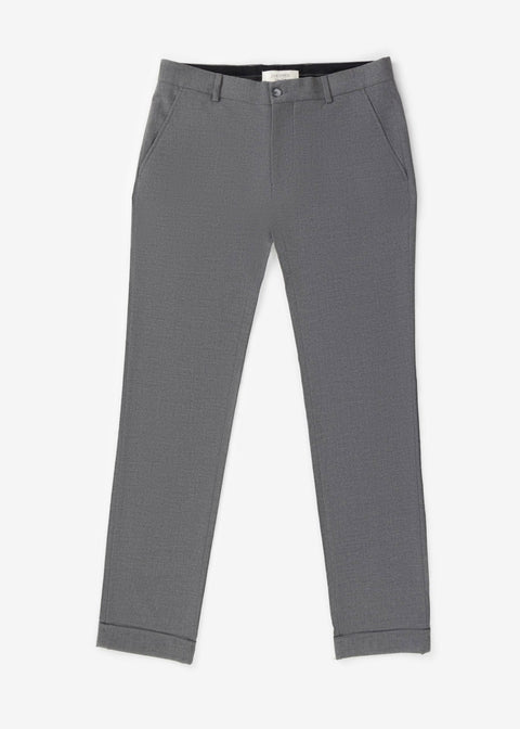 Comfort Fit Plain Cuffed Chino Pants