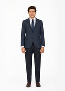 Notch Lapel Slim Fit Mismatched Suit - Navy